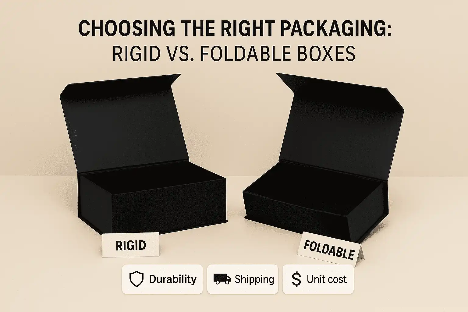 Choosing the Right Packaging: Rigid vs. Foldable Boxes